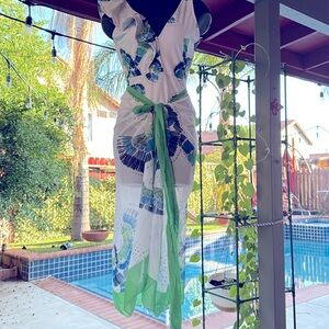 Green And White With Coverall